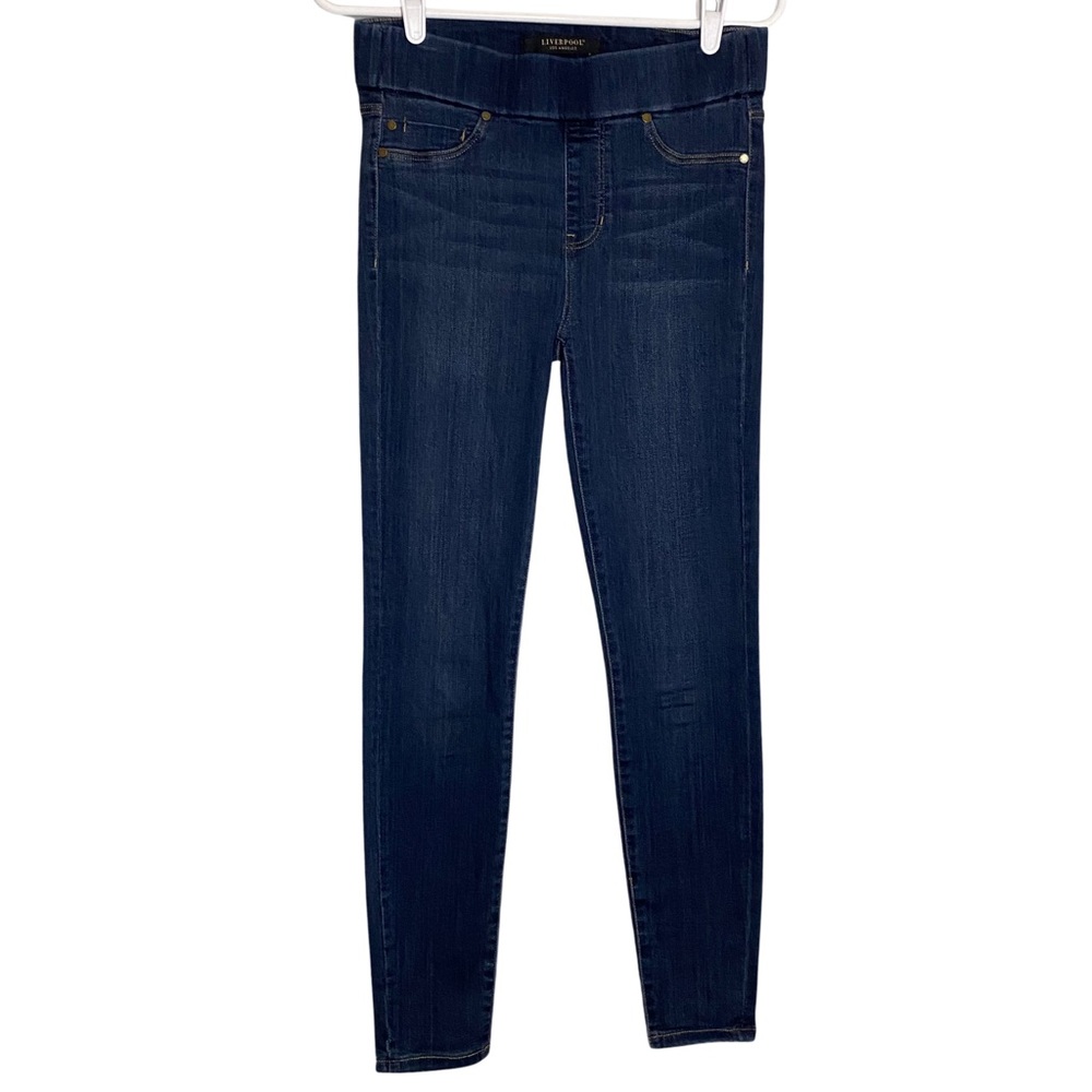 Liverpool Pull-on Ankle Skinny Jeans EUC Size 2/26